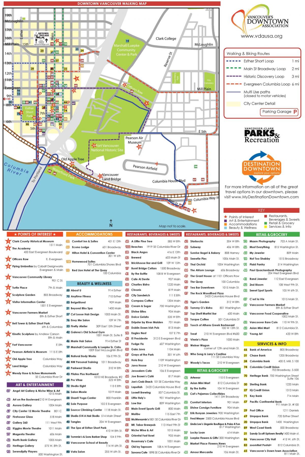 Карта пешеходных экскурсий по Ванкуверу
